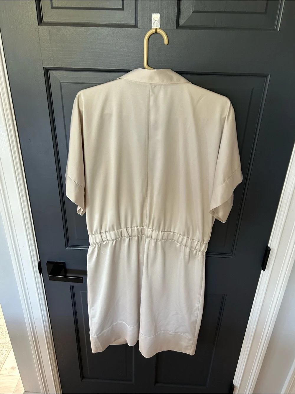White House Black Market Matte Jersey Utility Jumpsuit - Picture 7 of 8